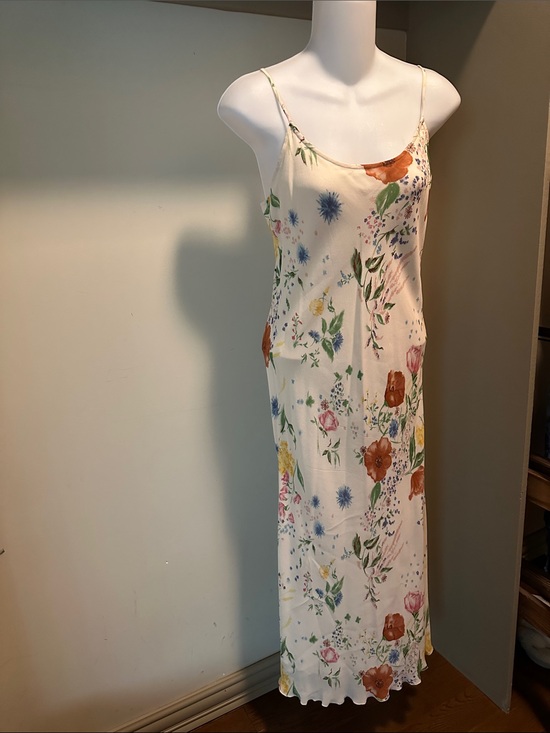 Reformation Dresses & Skirts - Reformation Cream Floral Slip Dress with Multi-Color Blooms